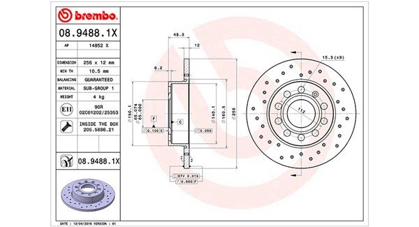 MAGNETI MARELLI Jarrulevy 360406050802